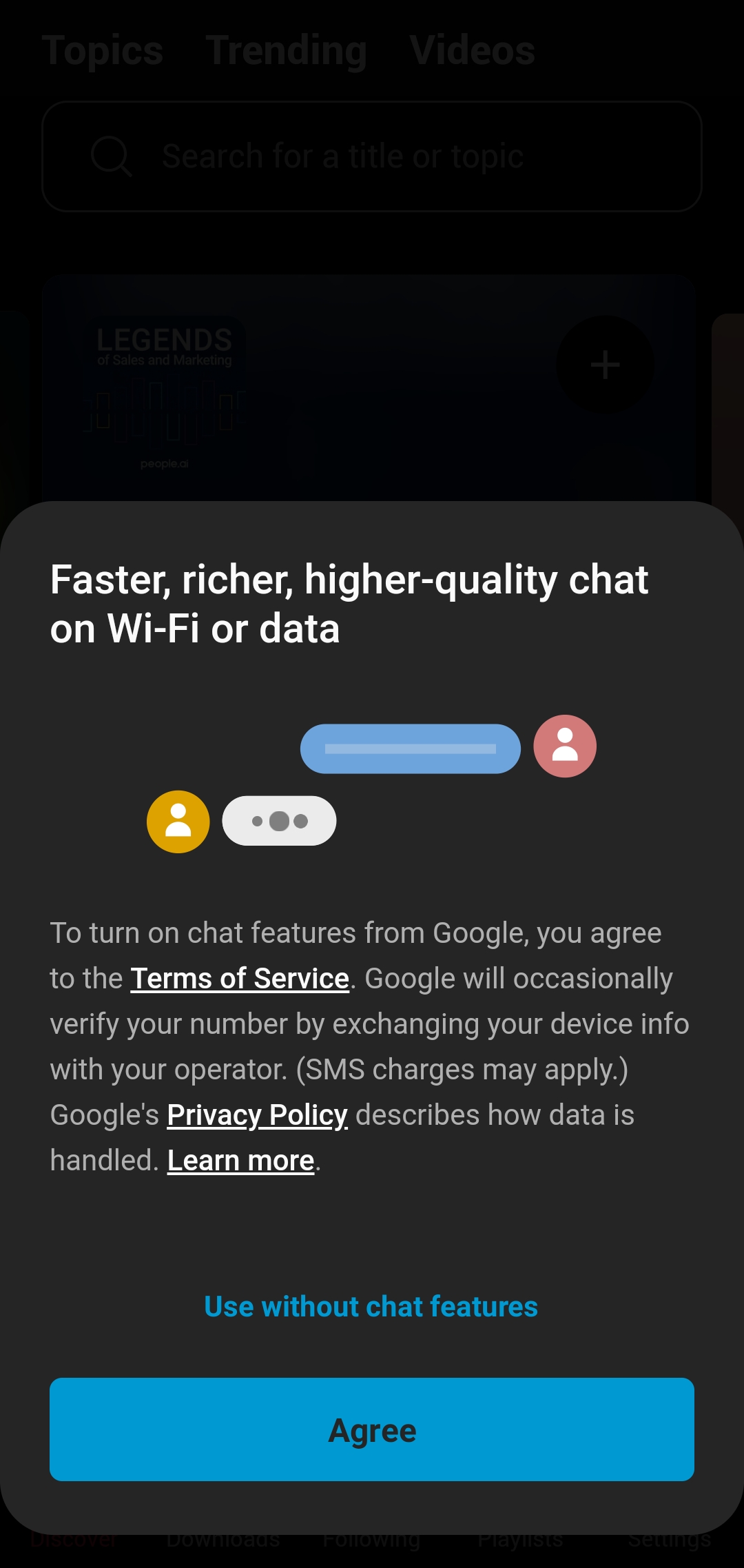 Issue after update: non-stop pop up - faster richer higher quality chat on  wifi or data - Samsung Community