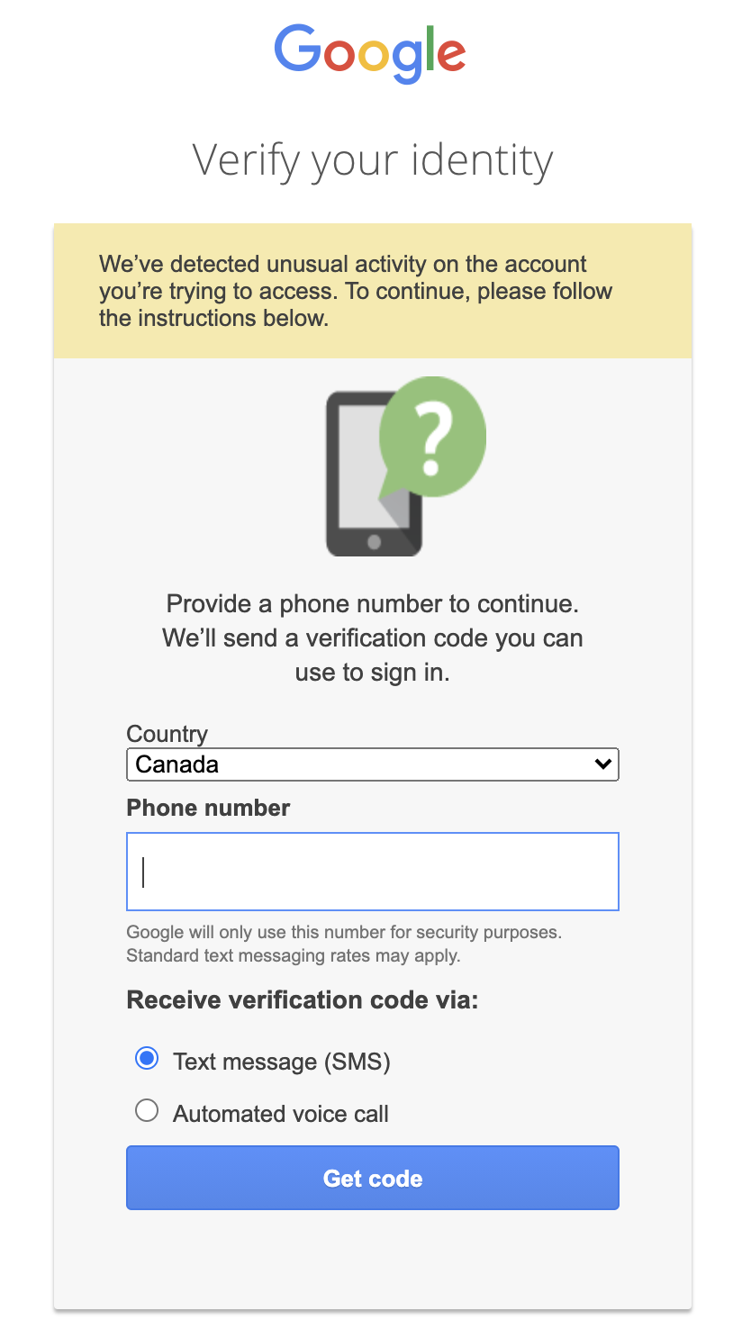 Gmail Verification