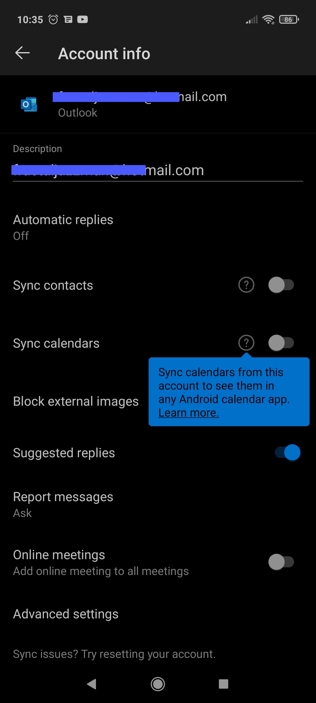 how to add gmail calendar to outlook editable