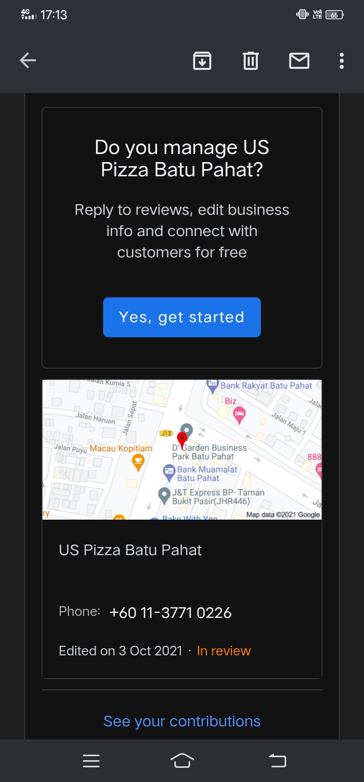 Us pizza batu pahat