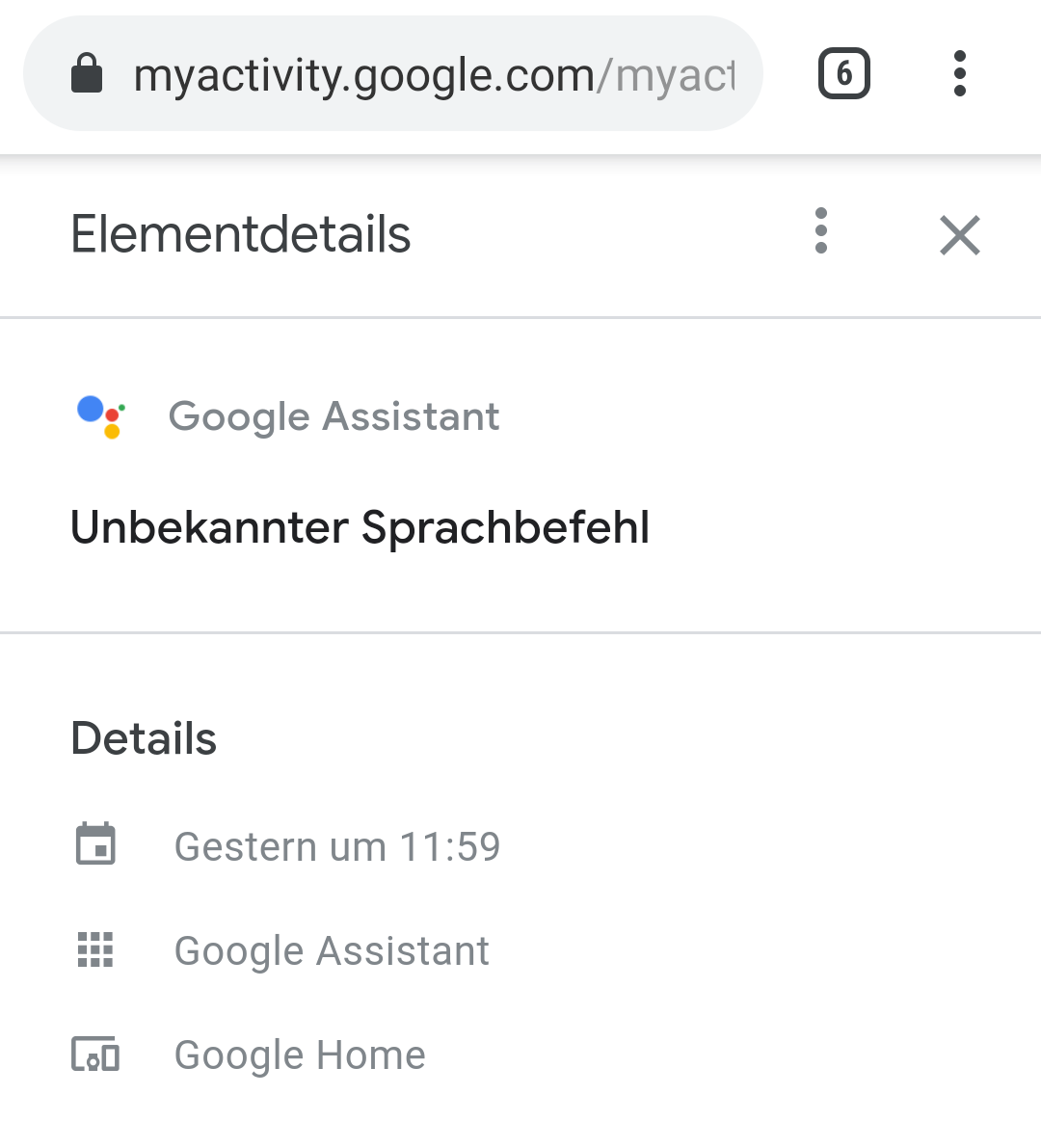 google home mini unknown voice command