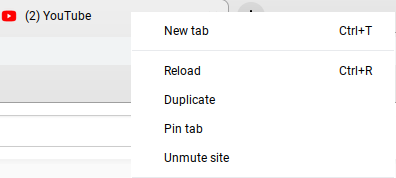 how to unmute a tab