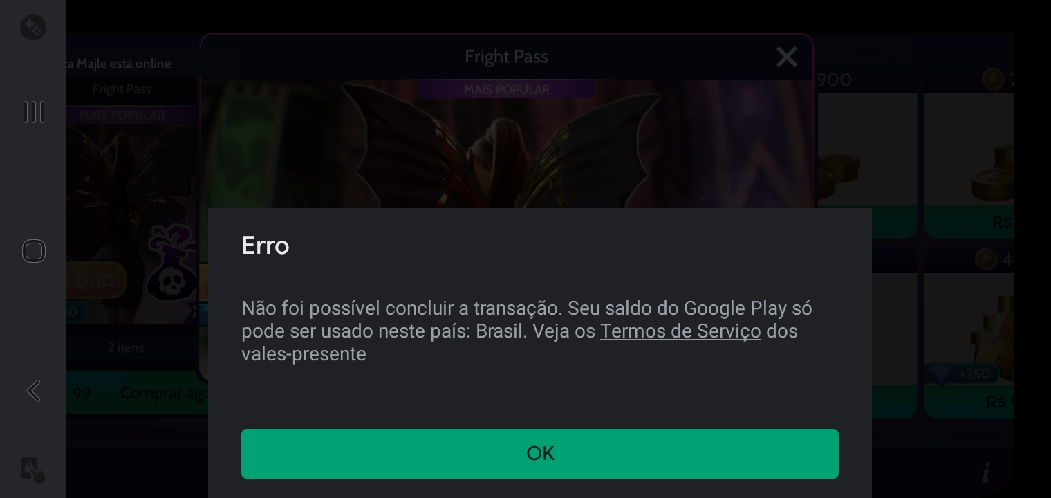 Quero reembolso pois comprei o gift card digital e tem que ter identidade,  então quero cancelar. - Comunidade Google Play