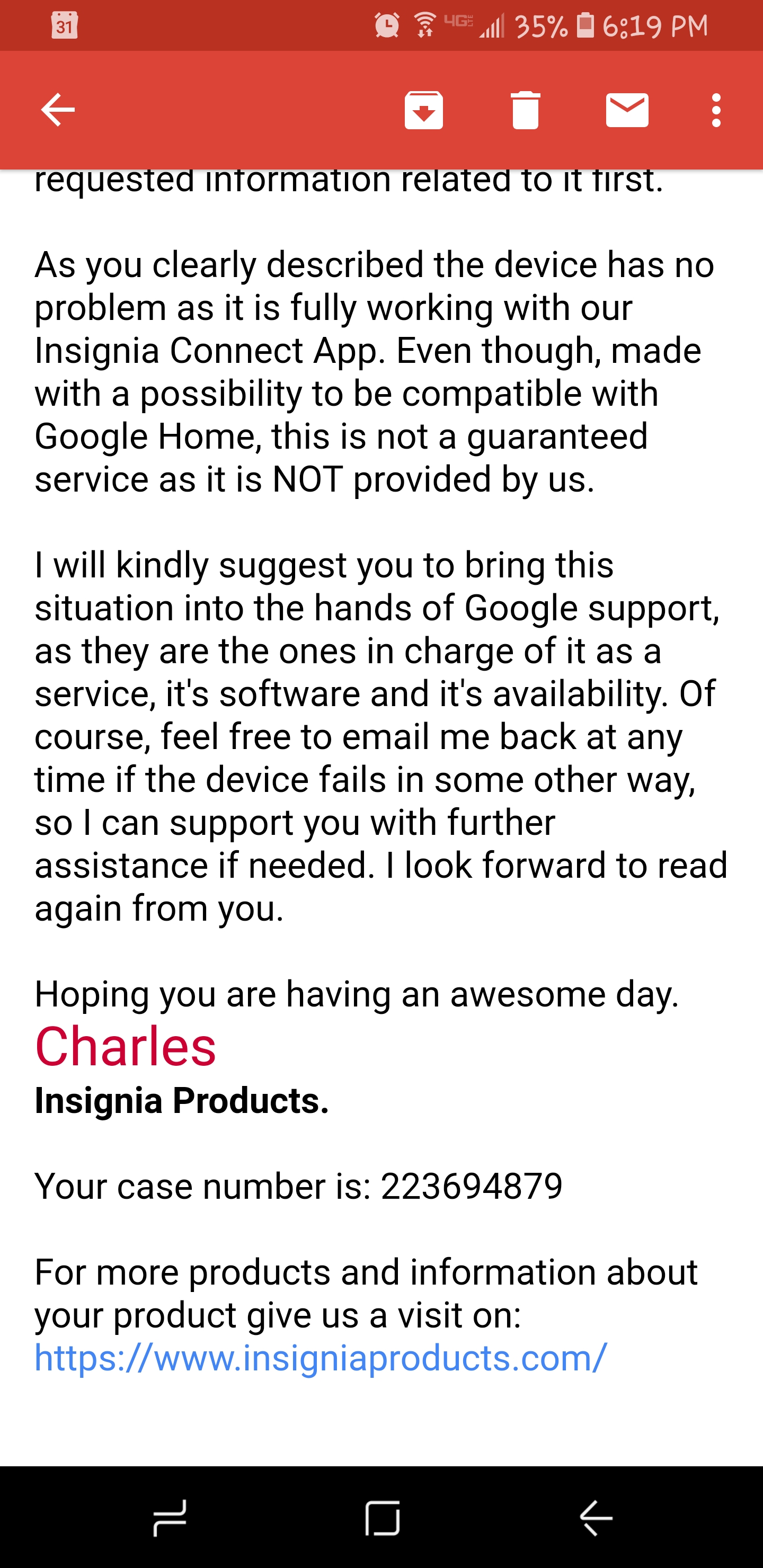 insignia connect google home