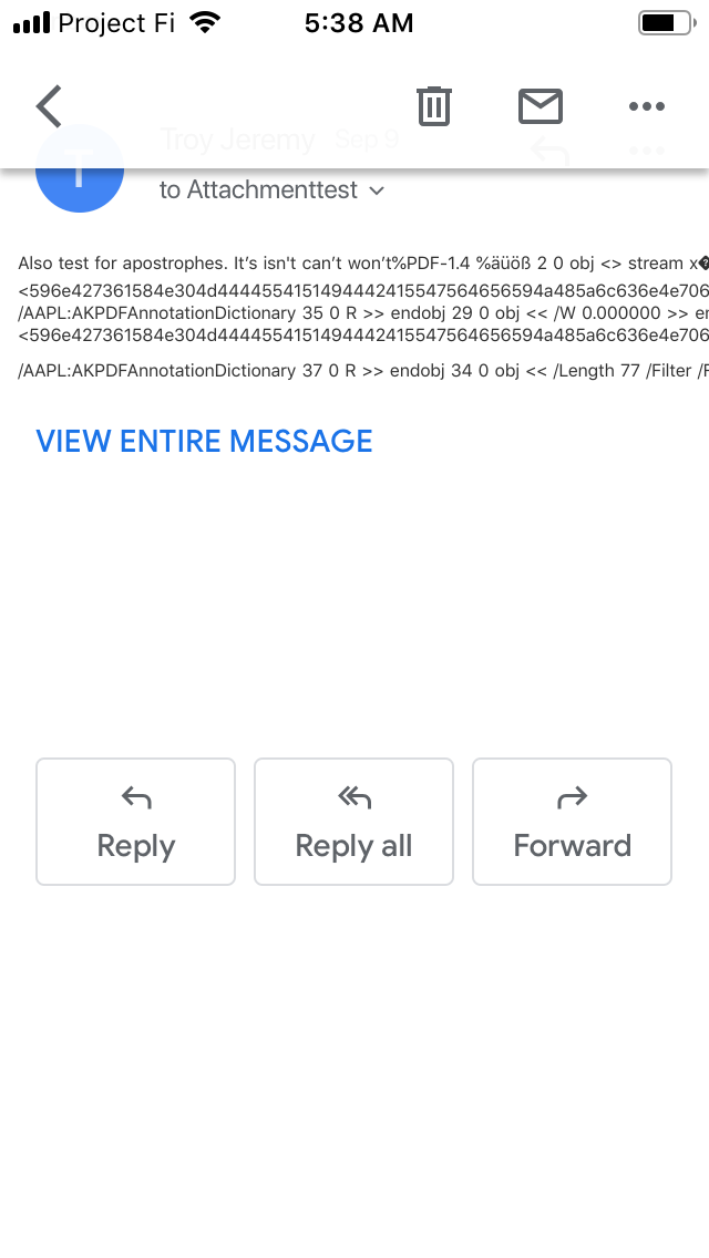 Gmail App In Ios Display Wrong Encode In Body When Sent Out Imap Setup Gmail Community