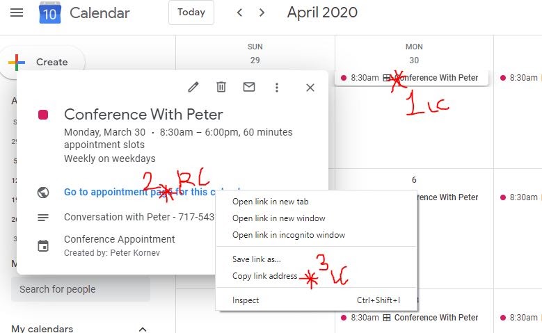 Hyperlinks not showing or working properly - Google Calendar Community