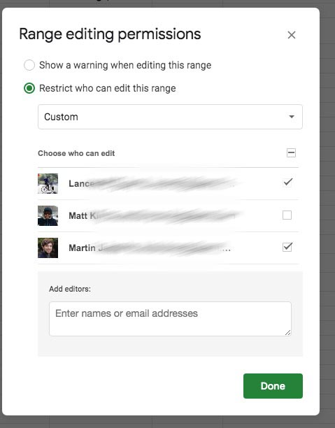 google docs drop down list