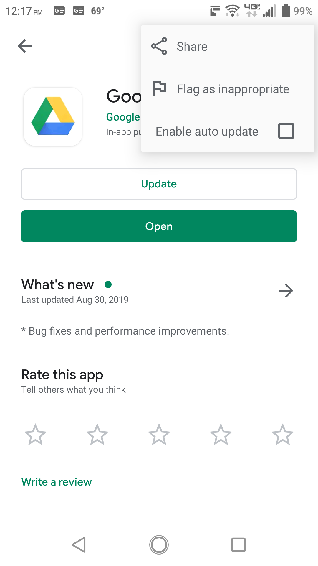 I cannot open Google drive on my Android phone - Google Drive Community