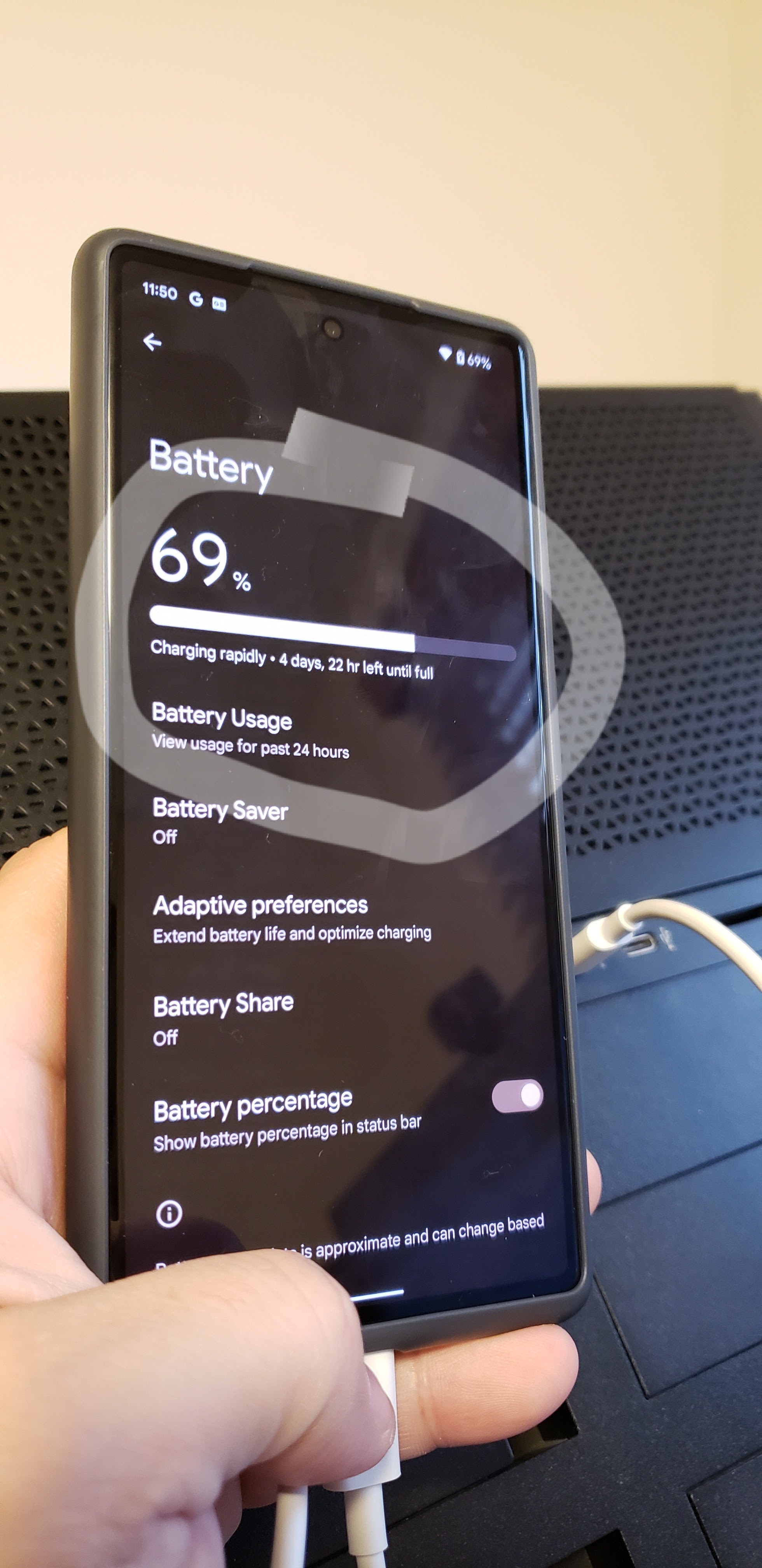 New Pixel 6 not charging when using any other cable/charger/USB port -  Google Pixel Community