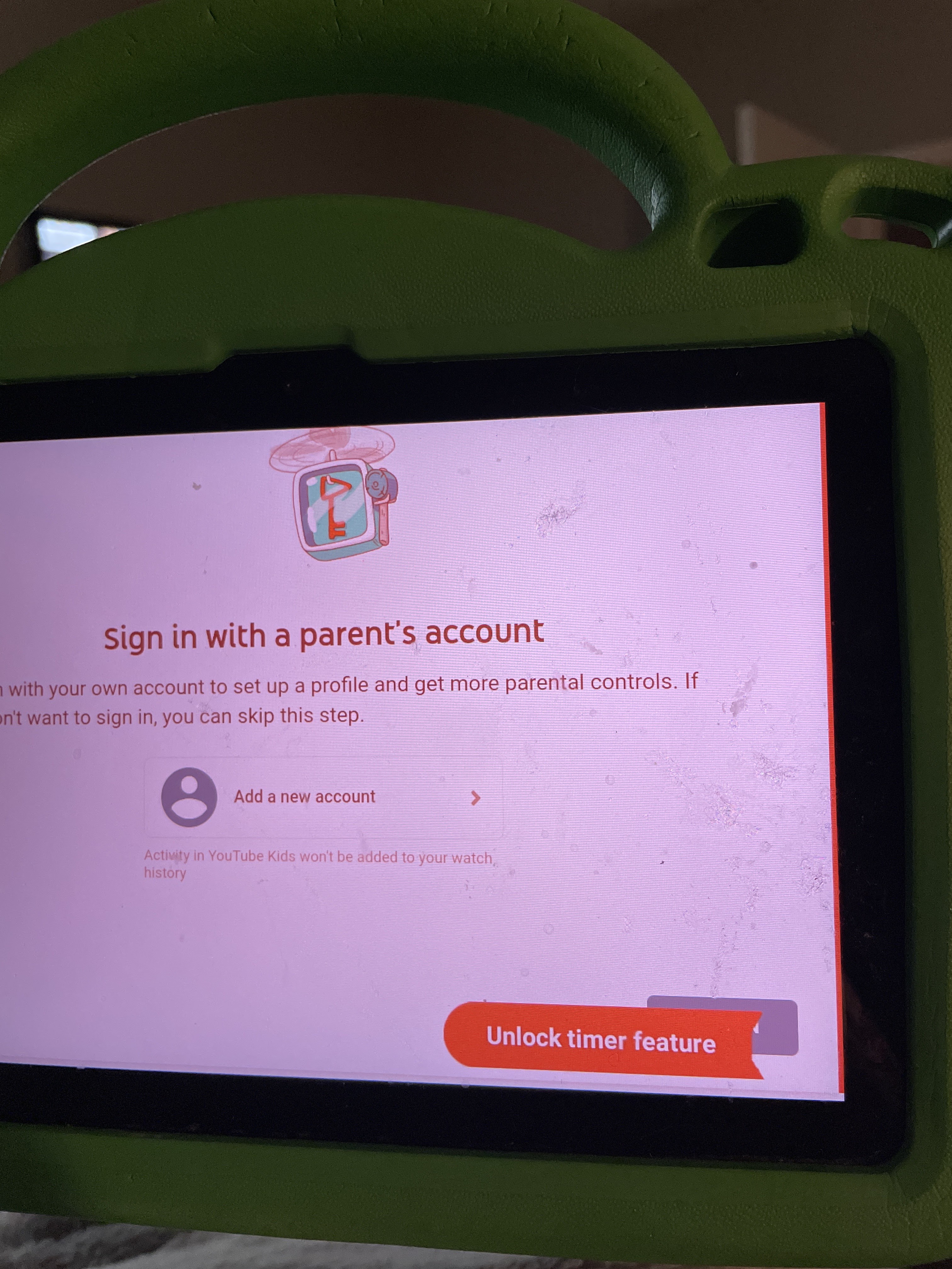 Unlock timer feature box help YouTube for Families Community