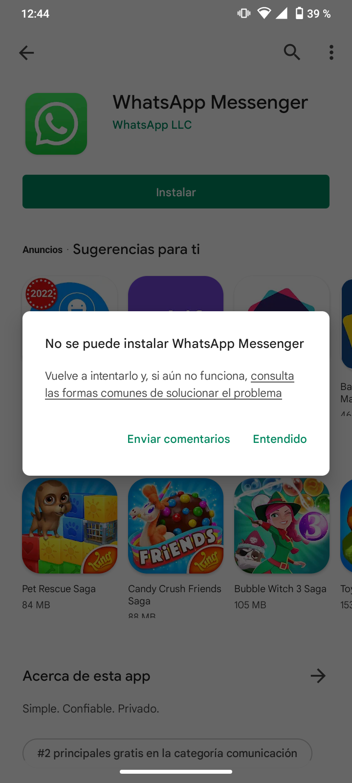 ❌ Play Store no me deja descargar WhatsApp 【2023】 