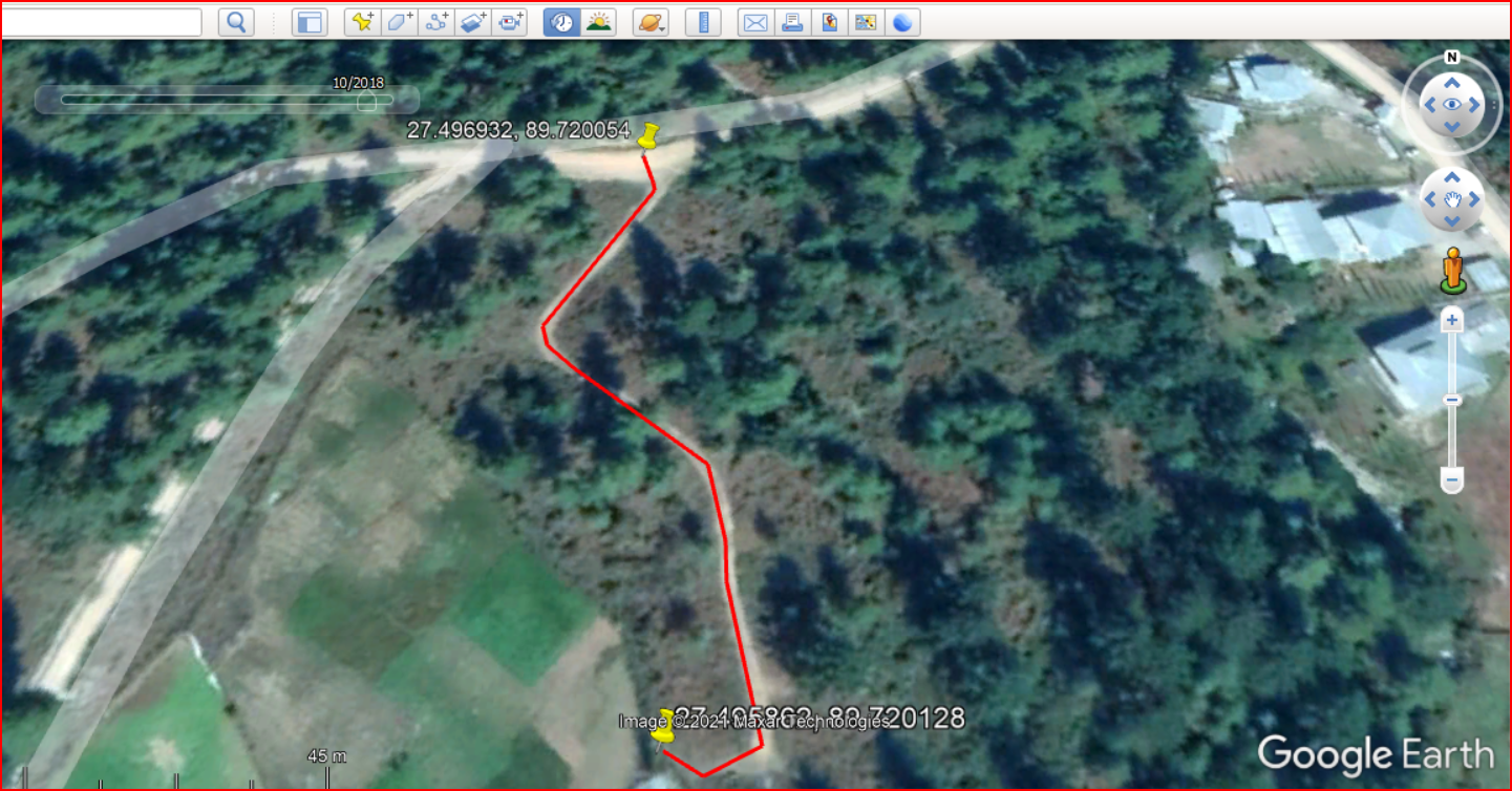 road not visible in google terrain map - Google Maps Community