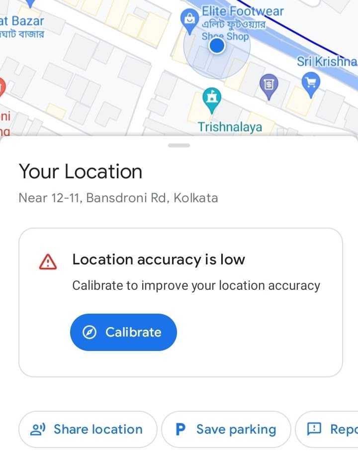 Selv tak lejr eskortere Google Map Navigation is not working, even after calibrating and putting  high accuracy - Google Maps Community