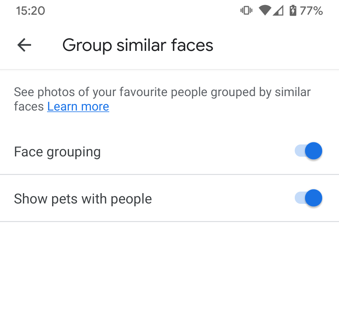 Face grouping not working Google Photos Community