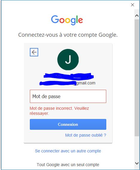 Impossible De Se Connecter A Mes Comptes Gmail Depuis Outlook 2016