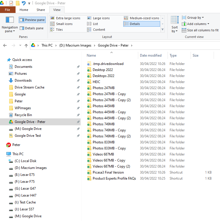 How to add a shared folder in your Google Drive desktop app in Windows 10.  