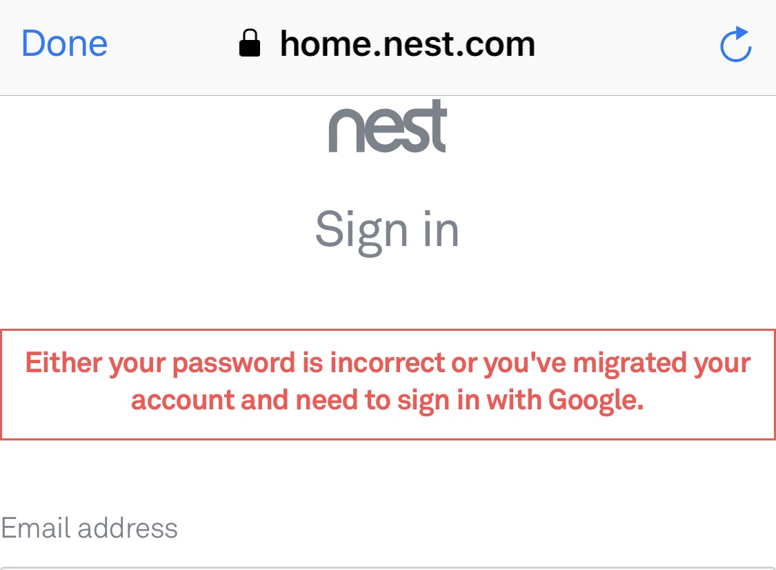 nest hello sign in