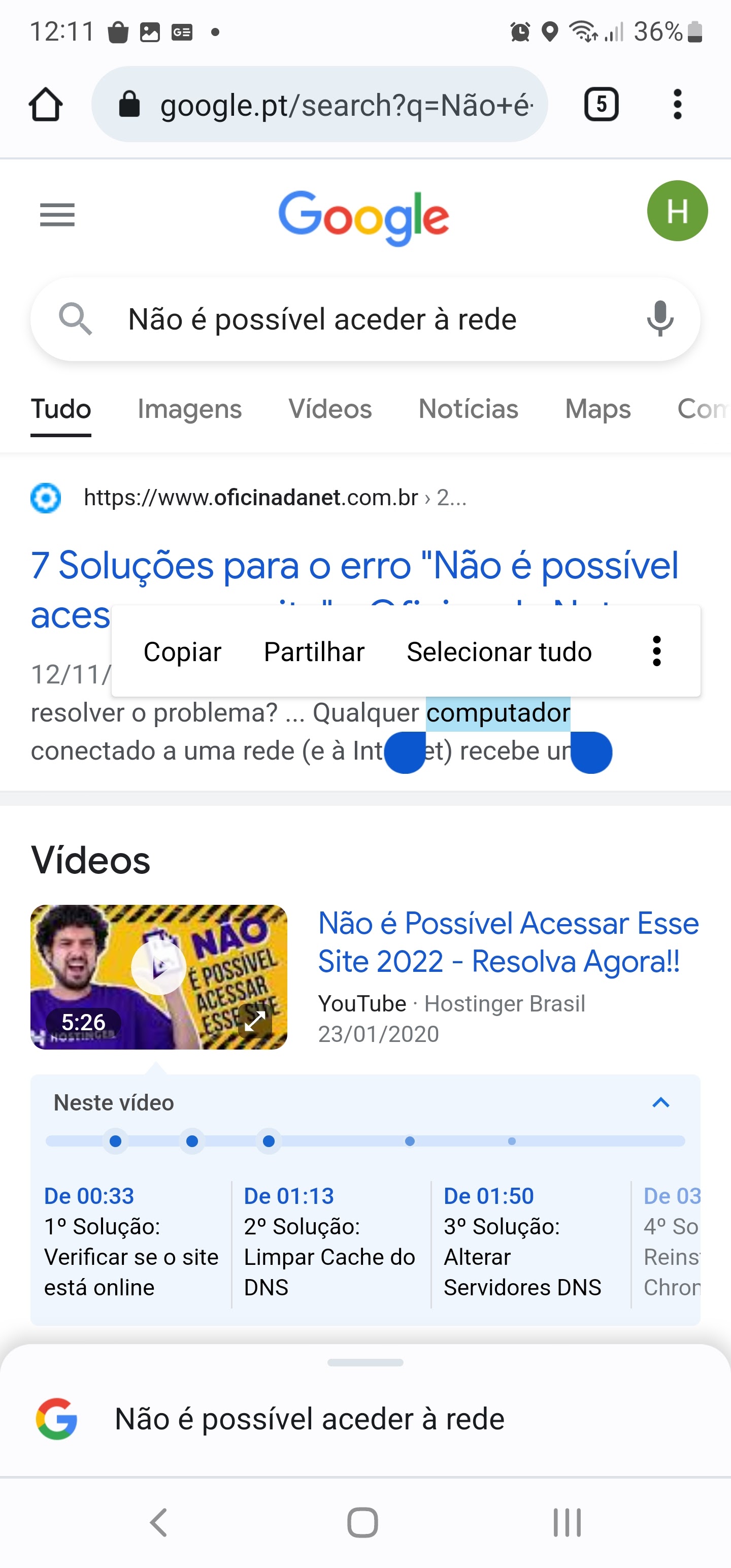 não é possivel acessar internet - Comunidade Google Chrome