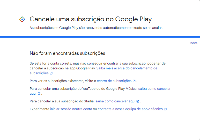 Cancelei uma assinatura e continuam mandando e-mail de recibo, tento  cancelar mas não encontro onde - Comunidade Google Play