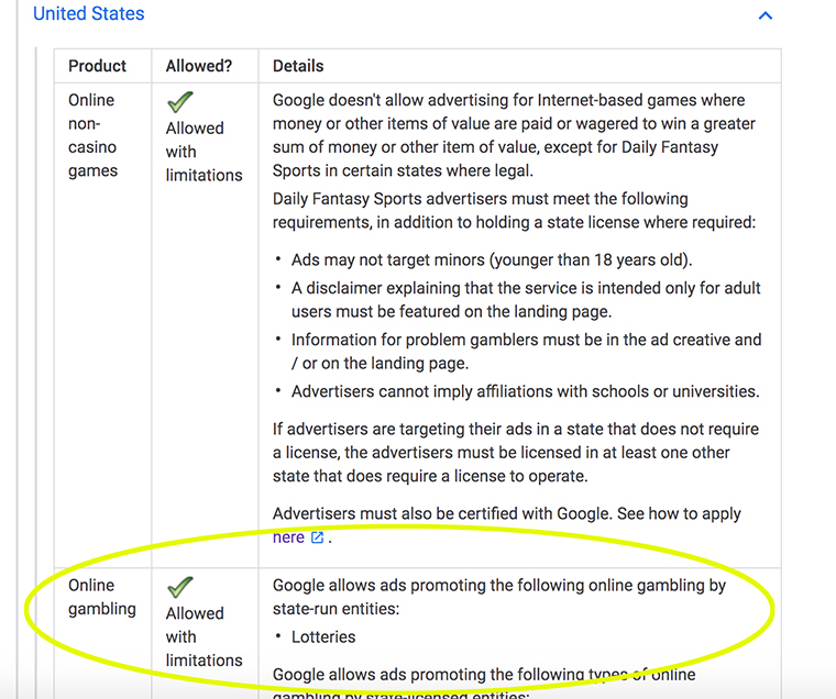 Sports gambling disclaimer gambling