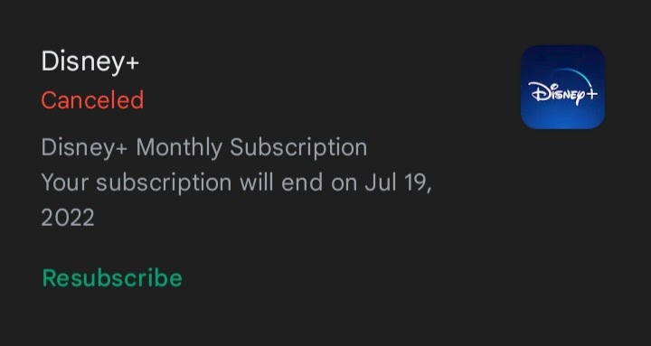 Refund on Disney plus - Google Play Community