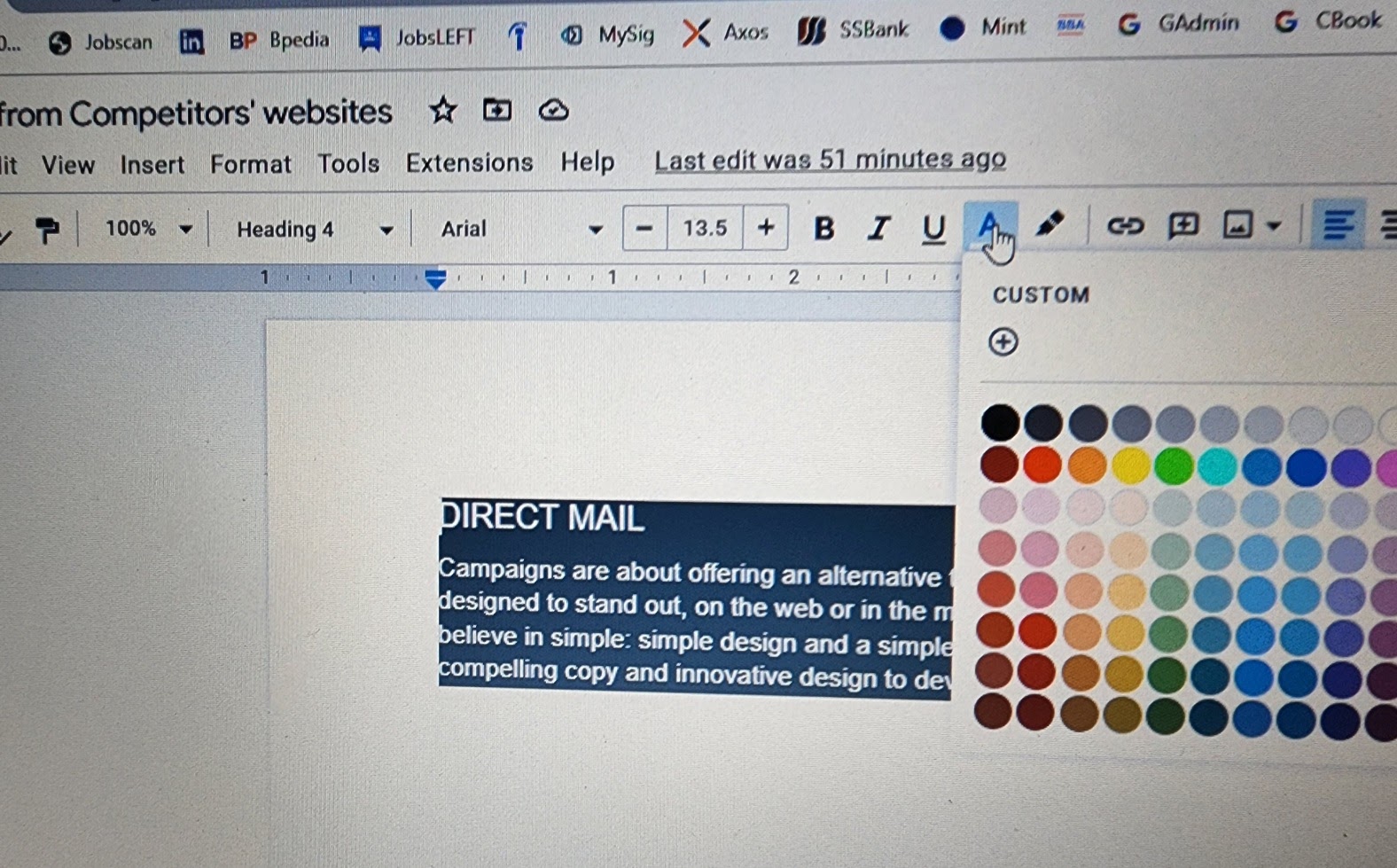 How to change text background color in Docs? - Google Docs Editors Community