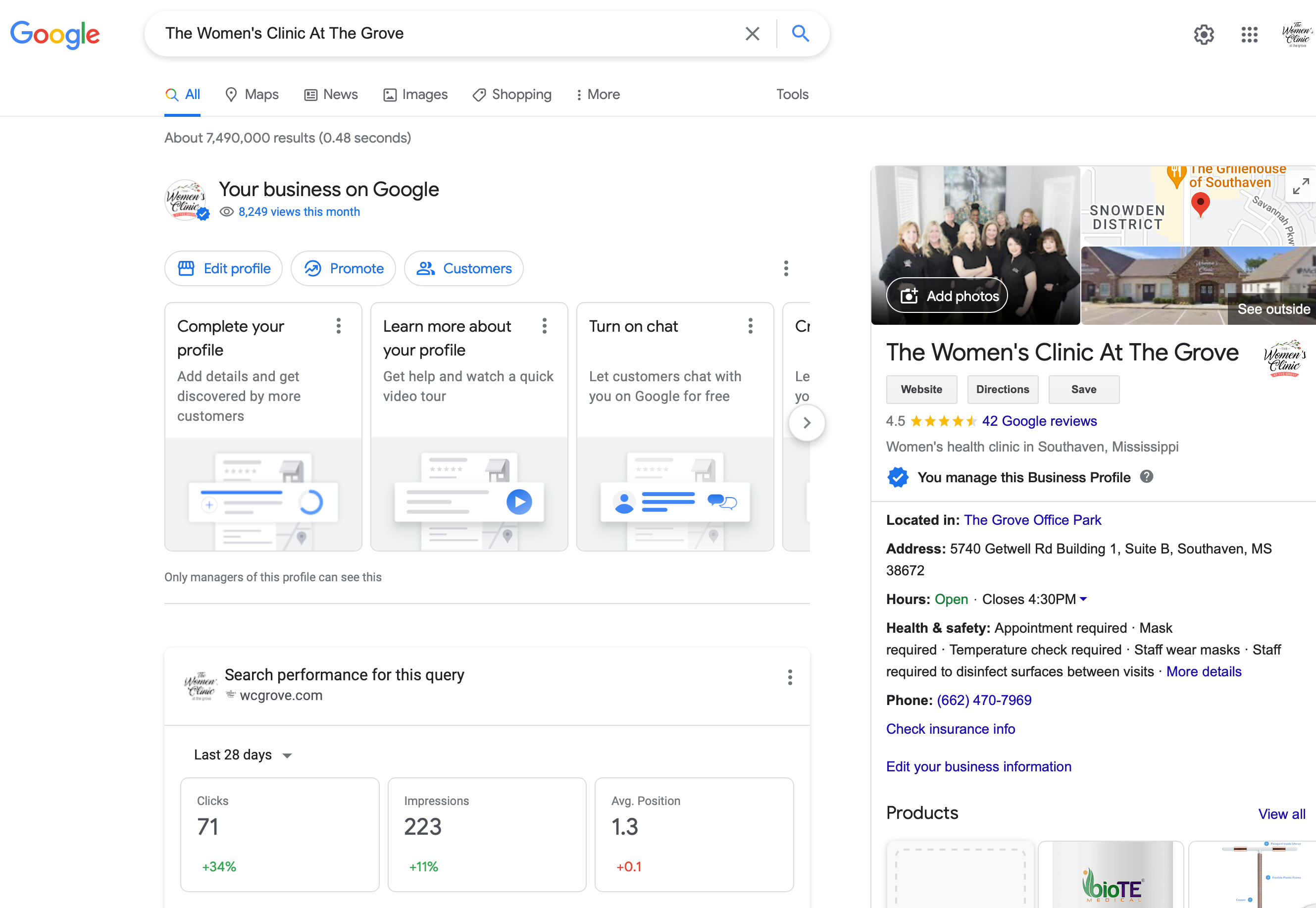 Google business account that I manage has different looking interface - Google  Business Profile Community