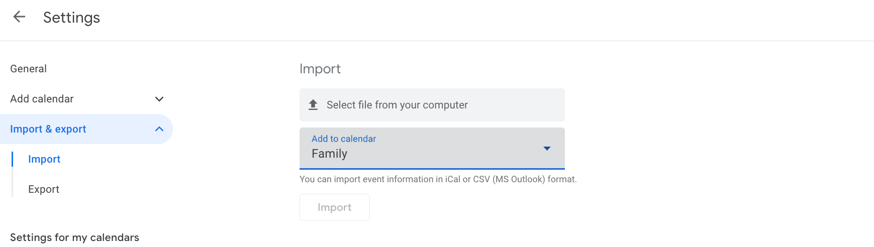 How do you share one calendar with another calendar within google calendar?  - Google Calendar Community