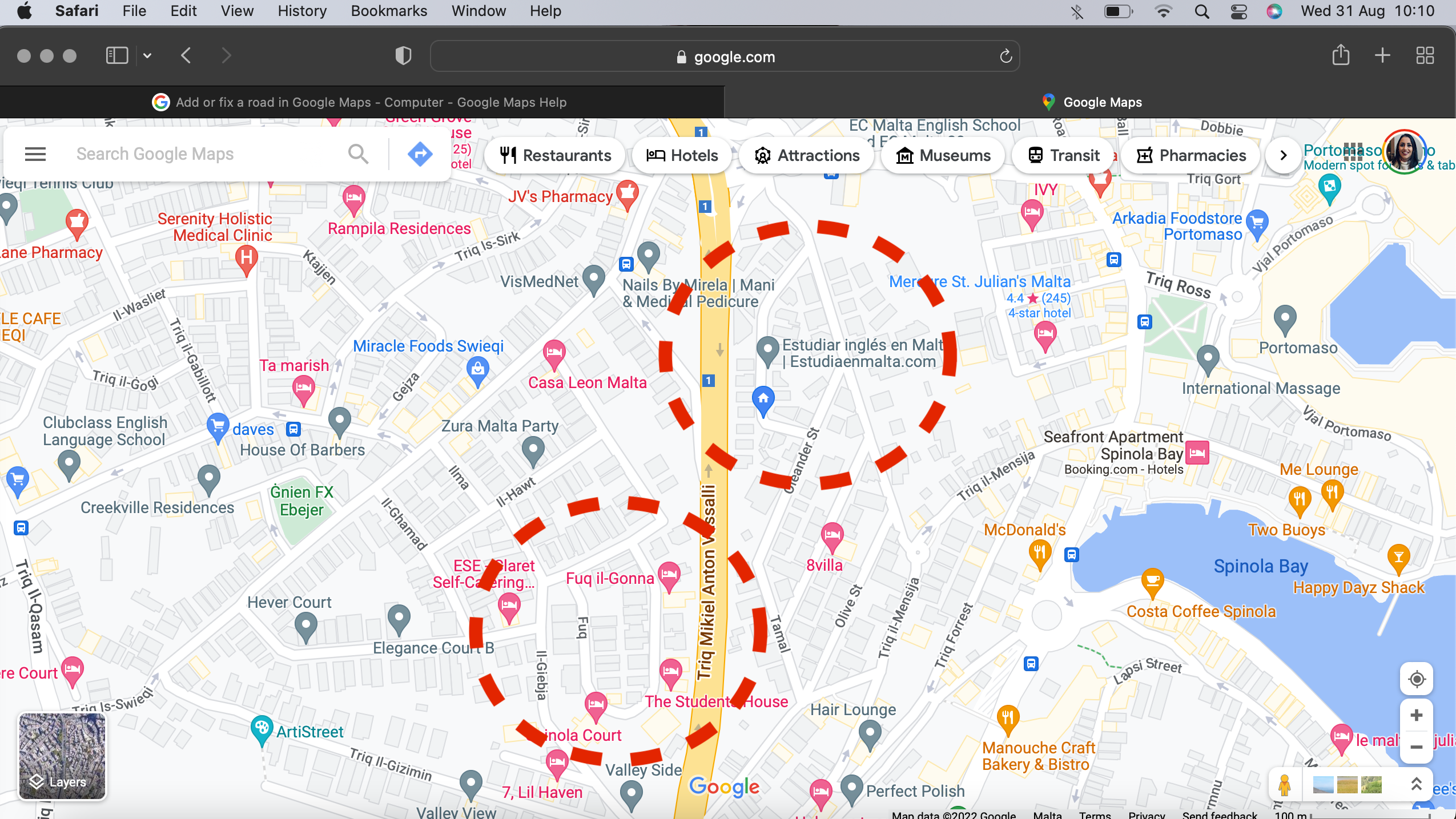 Changing a Street Name Google - Message 177335656 12048797367492332175 