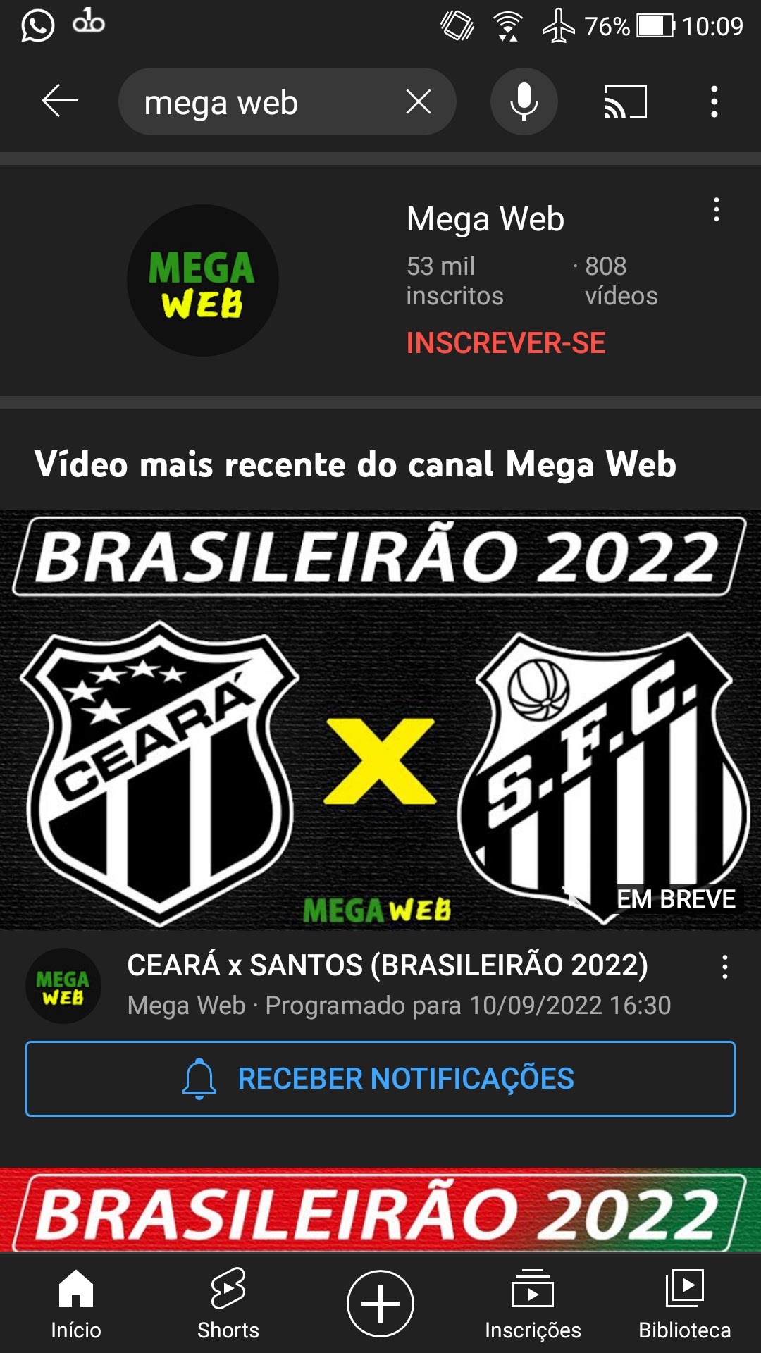 5,57 mi de inscritos 1,8 mil videos INSCREVER-SE Video mais recente do canal