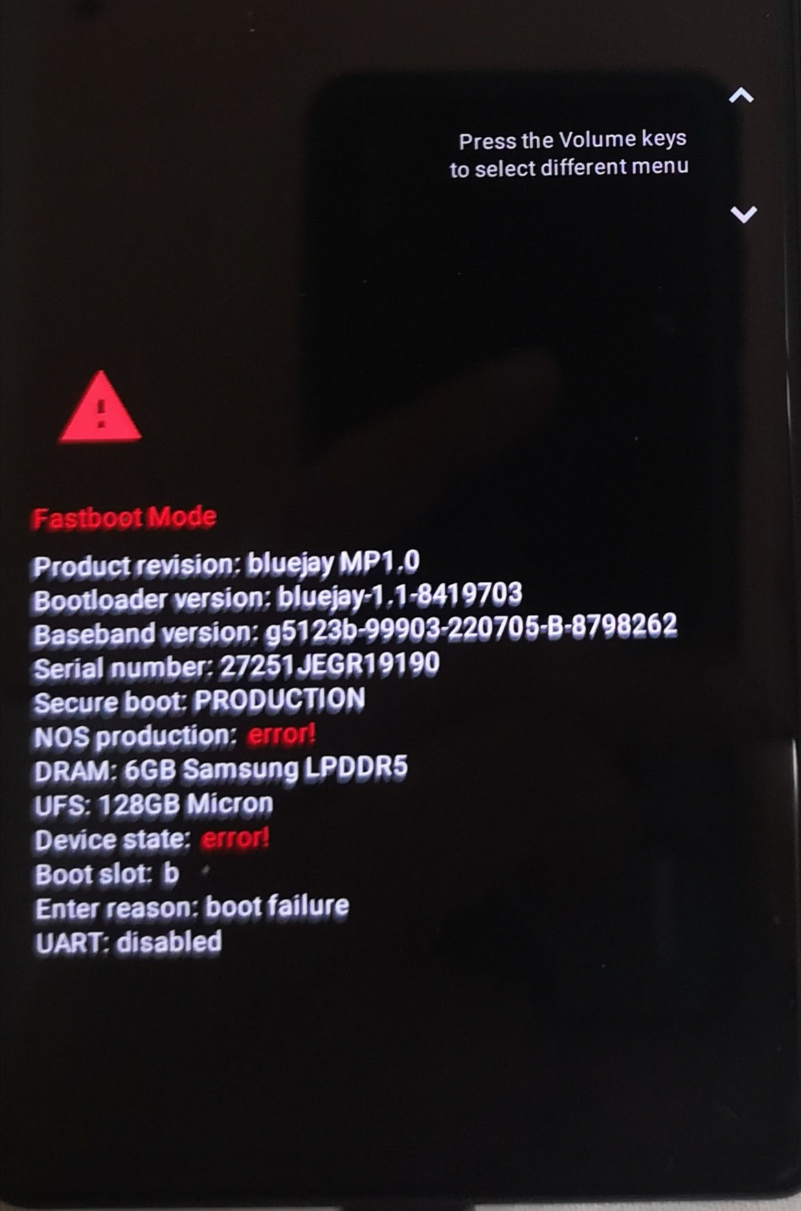 fastbootmodeが起動されて解除できない - Google Pixel コミュニティ