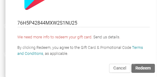 REWARD – Google Play Gift Card – Paint Bull Supply