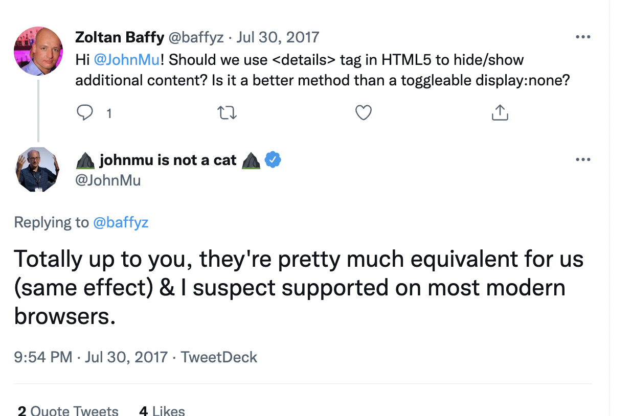 Details tag 2024 in html