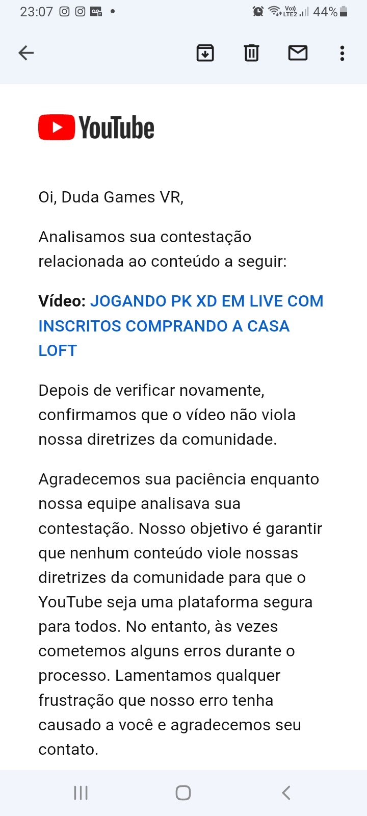 Meu canal está proibido de fazer lives mesmo depois de 90 dias - Comunidade