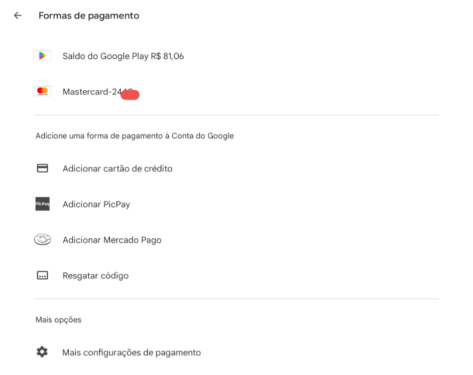 Não consigo ativar meu gift card, COMPREI PELO PICPAY - Comunidade Google  Play