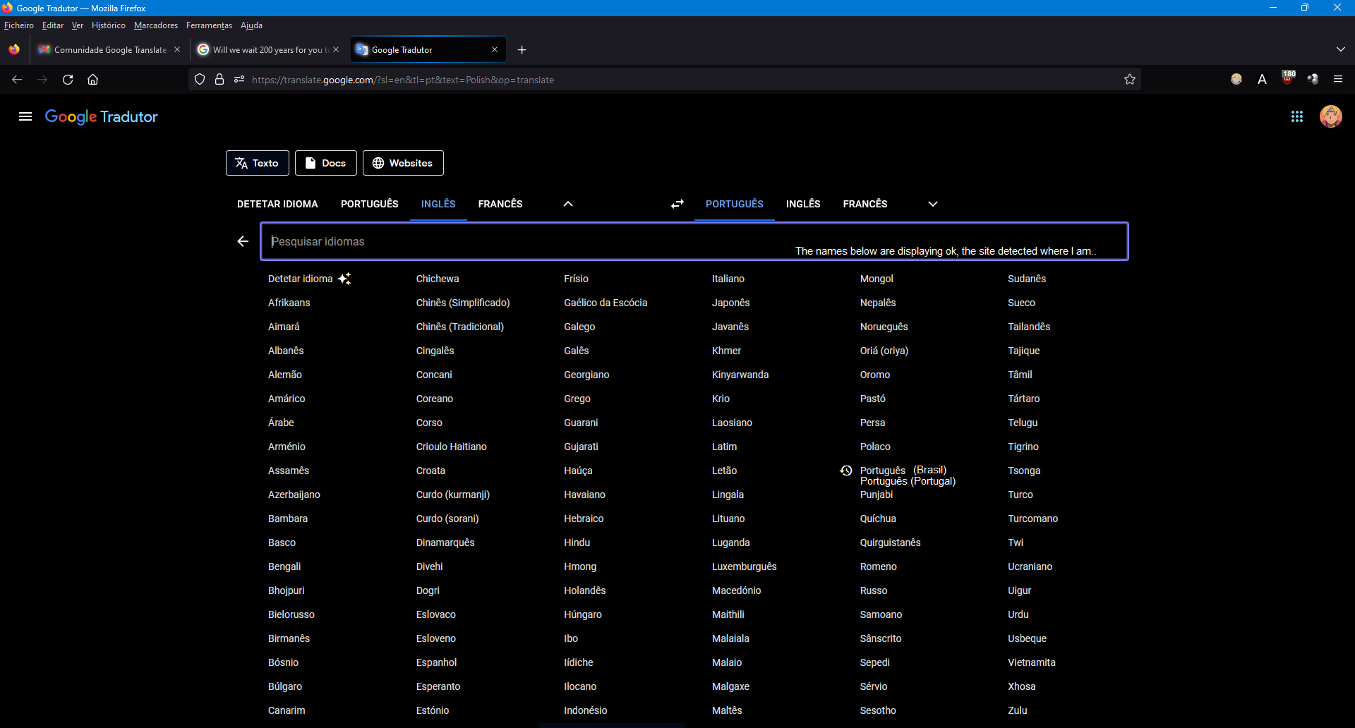 Will we wait 200 years for you to add Portuguese from Portugal to the list  of languages? - Google Translate Community