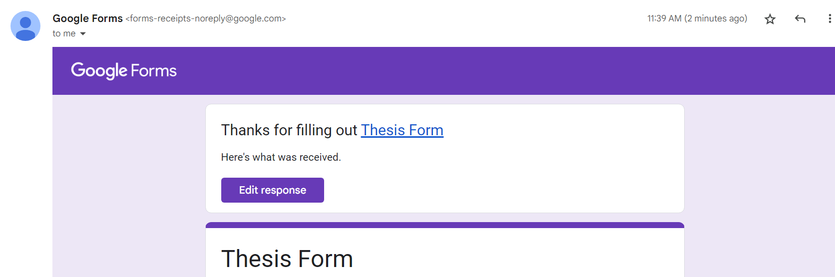 How to edit google forms responses after submit?