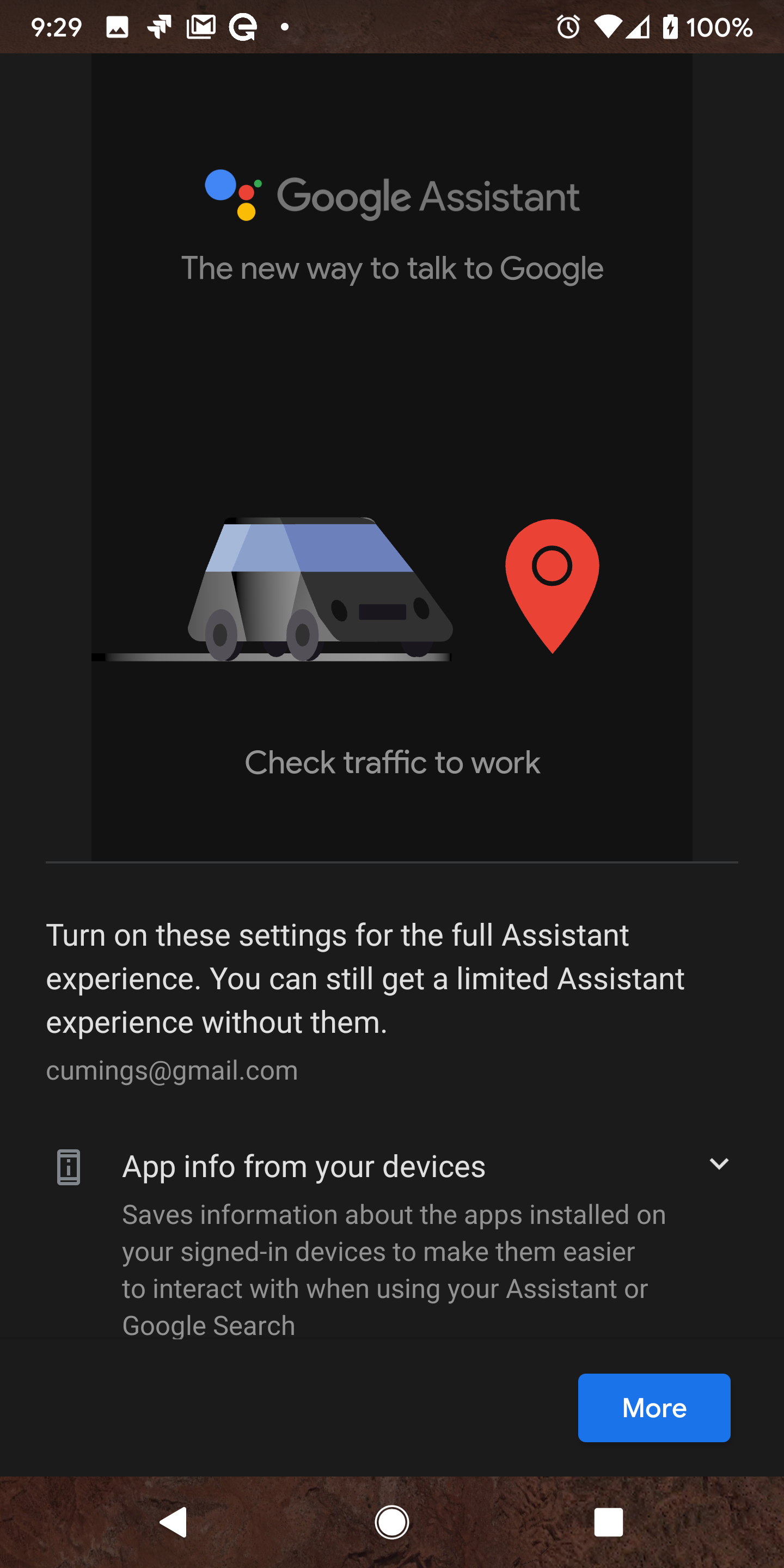 Assistant won't let me continue when trying to use anything that it has to  share info with services - Google Assistant Community