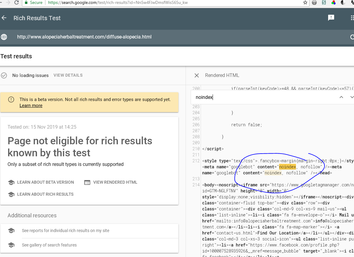 Submitted Url Marked Noindex How To Fix Google Search Central Community