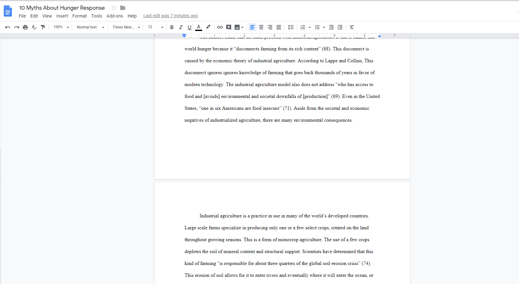 My Google Docs Page Separation Is Gone The Printing View Doesn t Help 