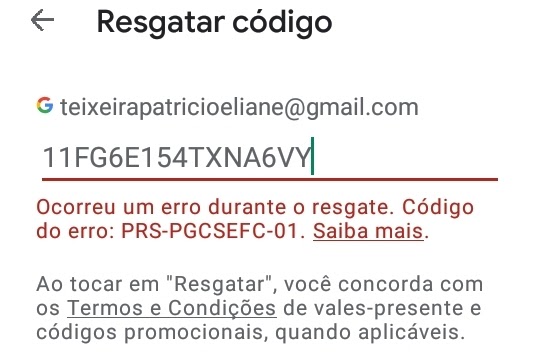 Erro ao resgatar código Google Play? Como resolver o problema no celular