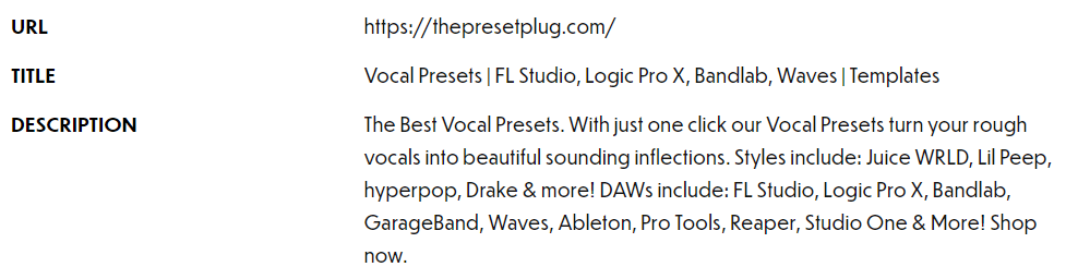 My website is showing up in all lower case caps as an organic 