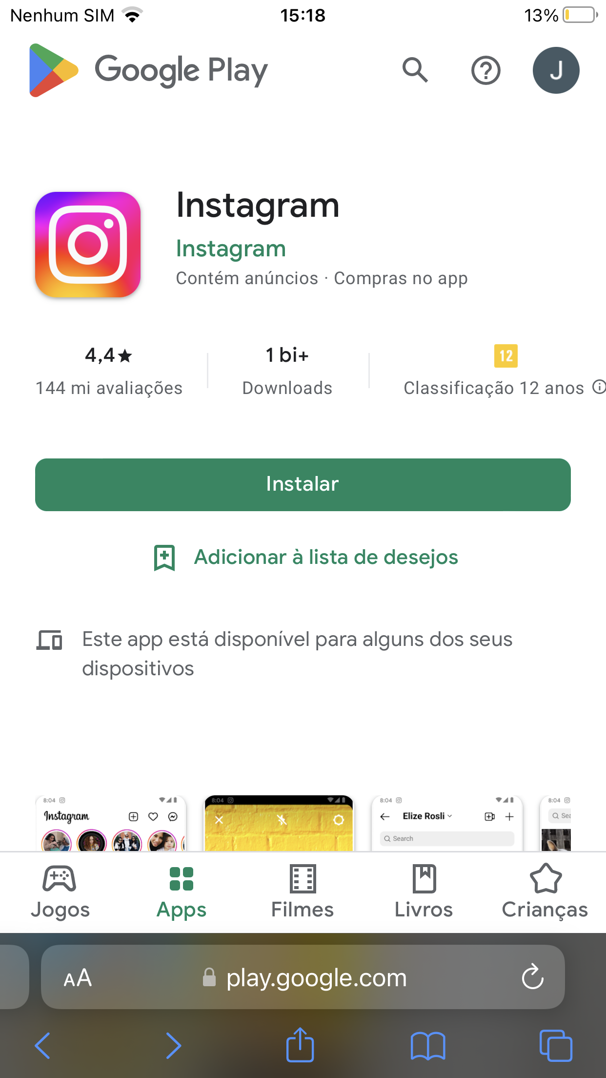 Eu só quero instalar esse app esse jogo 😞😞 - Comunidade Google Play