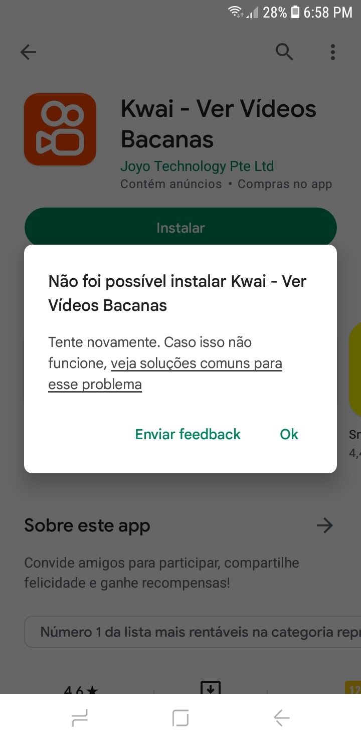 Eu só quero instalar esse app esse jogo 😞😞 - Comunidade Google Play