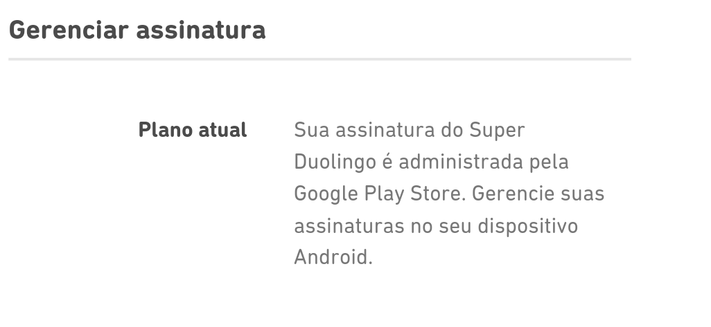 Assinatura do duolingo - Comunidade Google Play