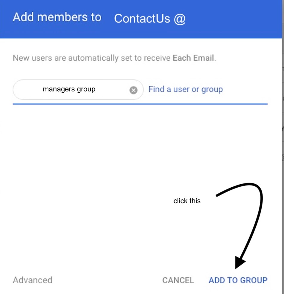 Adding members and managers to a Google Group