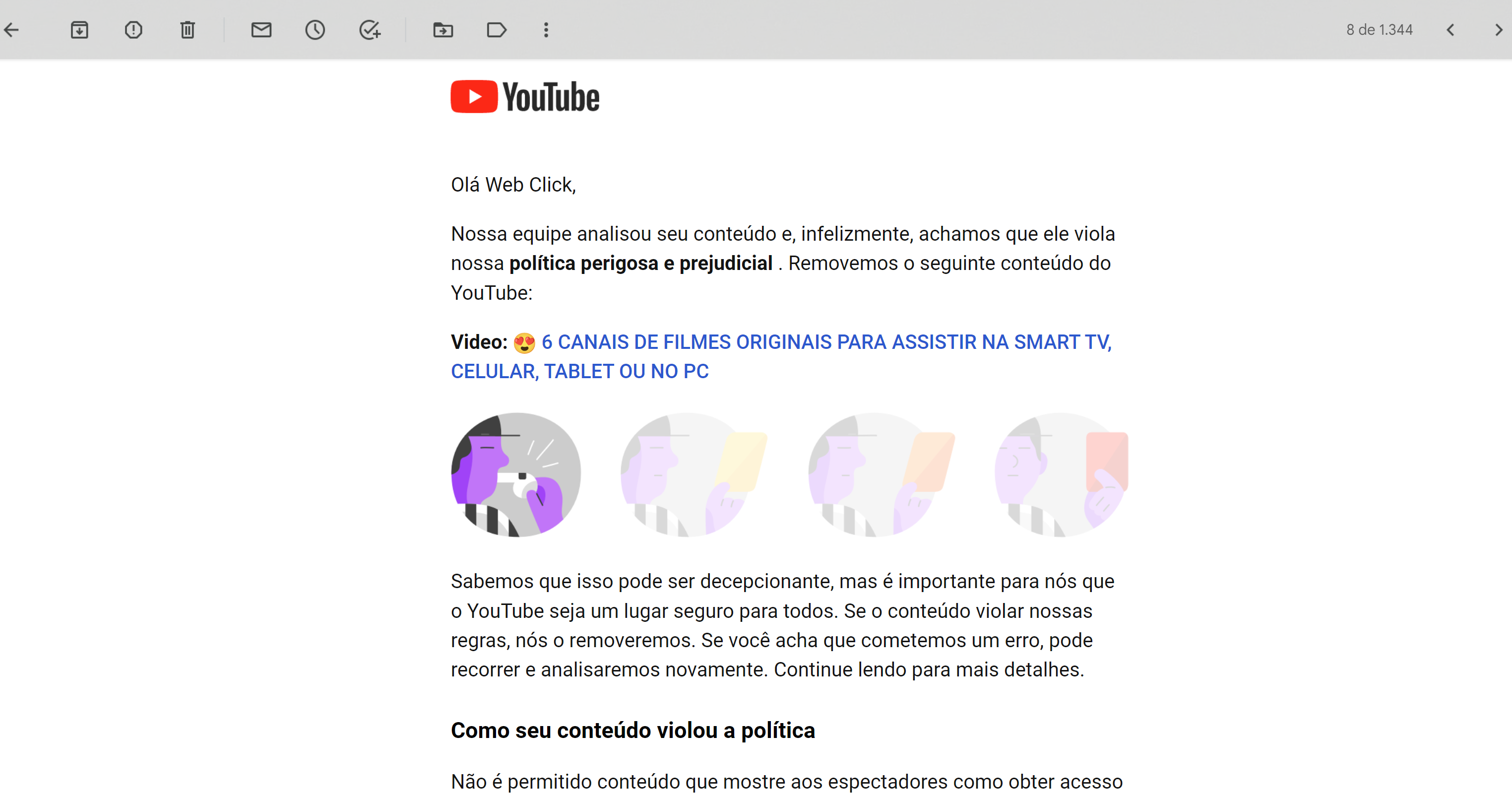 VÍDEOS REMOVIDO INJUSTAMENTE! Gostaria que meus vídeos fossem analisados  novamente para comprovação - Comunidade