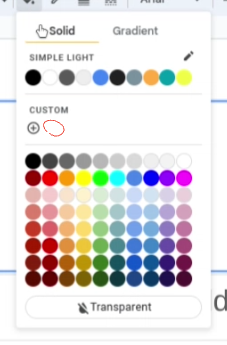 Google Workspace Color Picker 