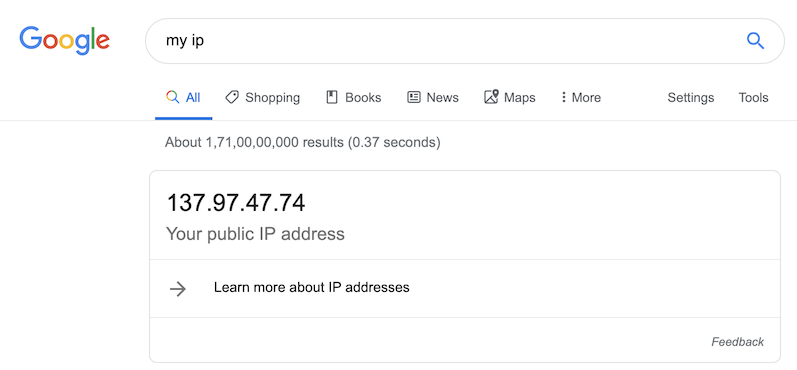 find ip address location on google map