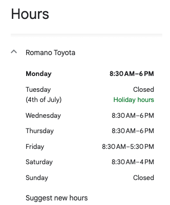 Why has Google removed our holiday hours multiple times Google